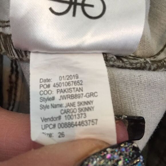 William Rast Cargo Jane Skinny Camo Pants Size 26 Camoflauge - Picture 12 of 14